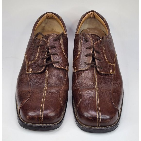 Dockers Mens Shoes Size 10.5M Brown Leather Derby Oxfords Dad Classic Core - Picture 2 of 11